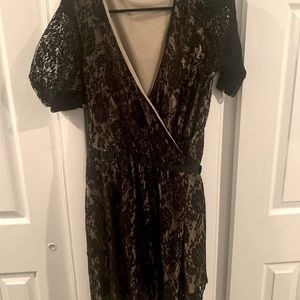 Black wrap dress